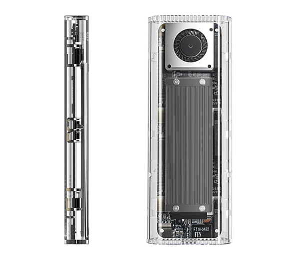 Orico M.2 NVME USB-C 3.2 20Gb/s - srebrna/przezroczysta - 1343424 - zdjęcie 2